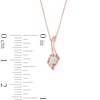 Thumbnail Image 1 of Sirena™ 0.10 CT. Diamond Solitaire Pendant in 10K Rose Gold