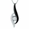 Thumbnail Image 1 of Sirena™ Black Eyes 0.33 CT. T.W. Diamond Pendant in 14K White Gold