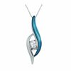 Sirena™ Hazel Eyes 0.12 CT. Diamond Solitaire Pendant in 10K White Gold