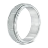 Thumbnail Image 1 of Triton's Men's 7.0mm Comfort Fit Wedding Band in White Tungsten - Size 10
