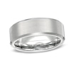 Triton's Men's 8.0mm Comfort Fit Beveled Edge Wedding Band in Tungsten - Size 10
