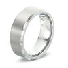 Thumbnail Image 1 of Triton's Men's 8.0mm Comfort Fit Beveled Edge Wedding Band in Tungsten - Size 10