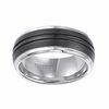 Thumbnail Image 1 of Triton 9.0mm Comfort Fit Two-Tone Tungsten Wedding Band - Size 10