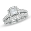Thumbnail Image 1 of 1.70 CT. T.W. Princess-Cut Diamond Frame Bridal Set in 14K White Gold