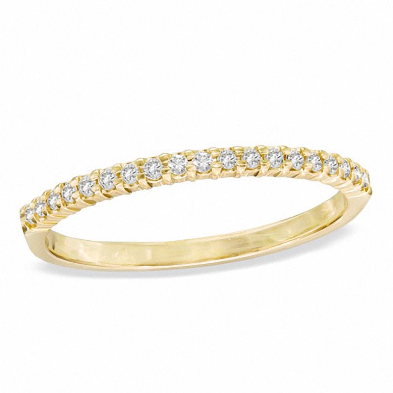 Main Image 1 of 0.15 CT. T.W. Diamond Band in 10K Gold