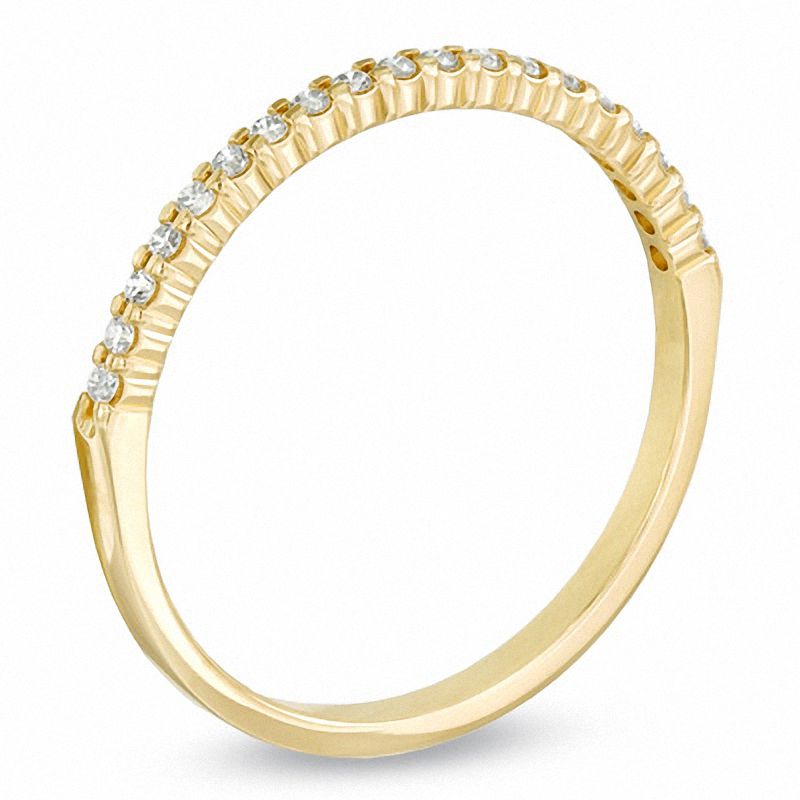 Main Image 2 of 0.15 CT. T.W. Diamond Band in 10K Gold