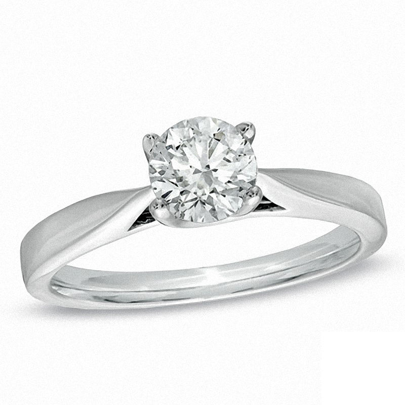 Celebration Canadian Ideal 0.75 CT. Diamond Engagement Ring in 14K White Gold (J/I1)