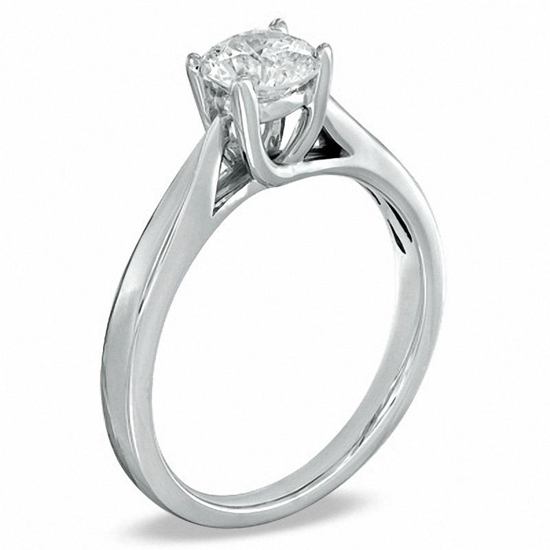 Main Image 2 of Celebration Canadian Ideal 0.75 CT. Certified Diamond Engagement Ring in 14K White Gold (J/I1)