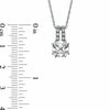 Thumbnail Image 2 of Cushion-Cut White Lab-Created Sapphire Pendant, Ring and Earrings Set in Sterling Silver - Size 7