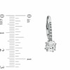 Thumbnail Image 3 of Cushion-Cut White Lab-Created Sapphire Pendant, Ring and Earrings Set in Sterling Silver - Size 7