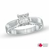 Thumbnail Image 0 of 1.20 CT. T.W. Certified Princess-Cut Diamond Engagement Ring in 14K White Gold (J/I2)