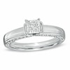 1.00 CT. T.W. Certified Princess-Cut Canadian Diamond Engagement Ring in 14K White Gold (I/I1)