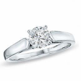 3.00 CT. Certified Diamond Solitaire Engagement Ring in 14K White Gold (J/I2)