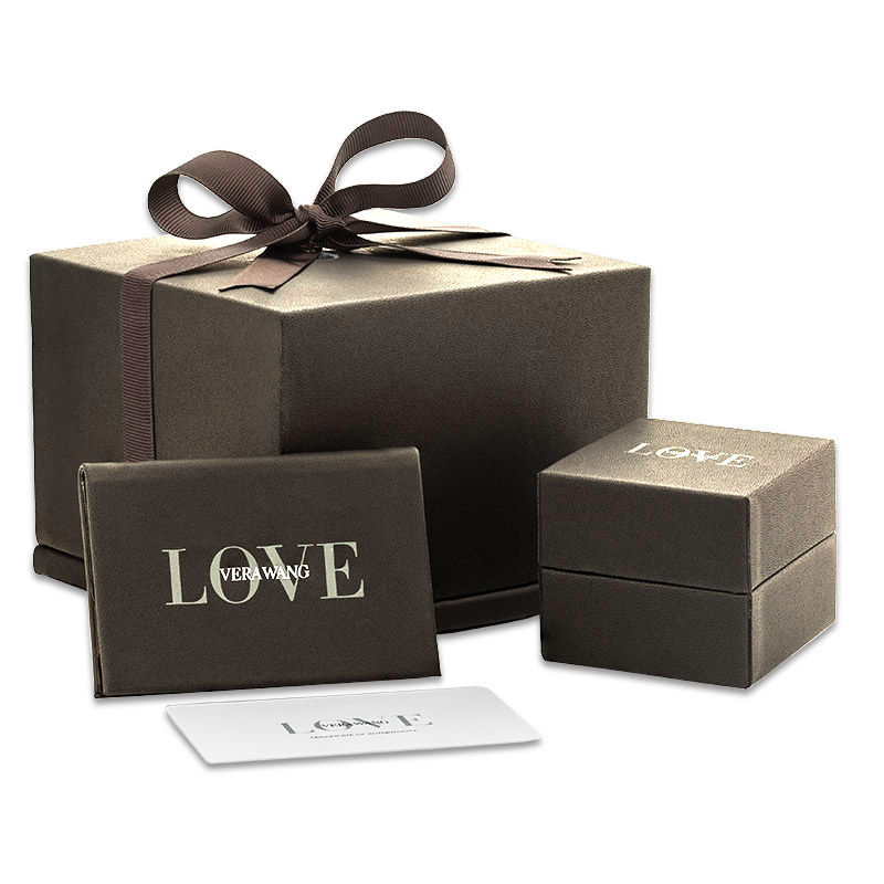 Main Image 4 of Vera Wang Love Collection 0.23 CT. T.W. Diamond Band in 14K White Gold