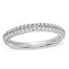 Thumbnail Image 0 of Vera Wang Love Collection 0.37 CT. T.W. Diamond Two Row Band in 14K White Gold