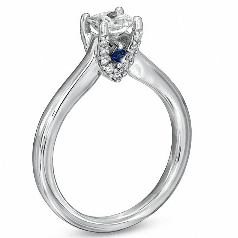 Vera Wang Love Collection CT. T.W. Princess-Cut Diamond Engagement Ring 14K White Gold