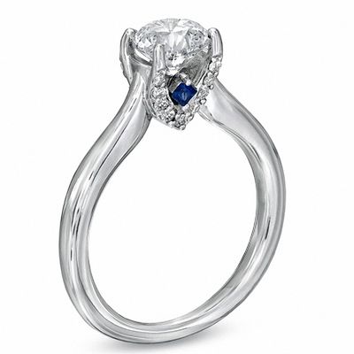 Vera Wang Love Collection CT. T.W. Diamond Engagement Ring in 14K White Gold