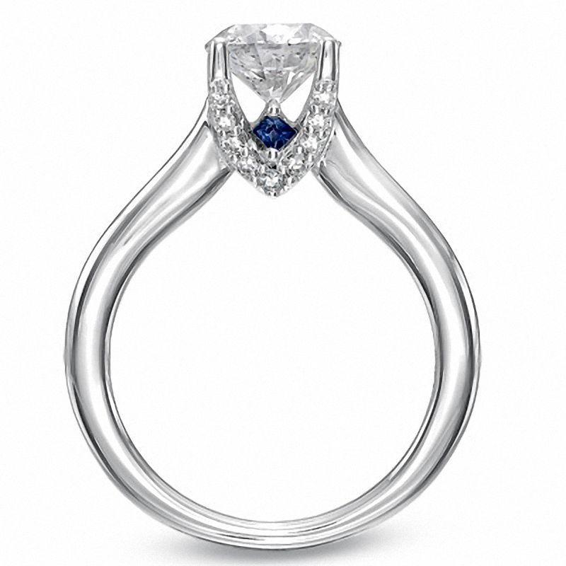 Main Image 2 of Vera Wang Love Collection 1.29 CT. T.W. Diamond Engagement Ring in 14K White Gold