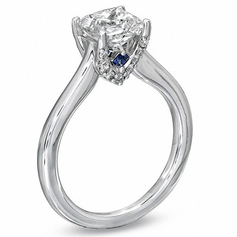 Vera Wang Love Collection 1.29 CT. T.W. Princess-Cut Diamond Engagement Ring in 14K White Gold