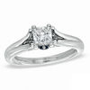 Thumbnail Image 1 of Vera Wang Love Collection 0.82 CT. T.W. Princess-Cut Diamond Engagement Ring in 14K White Gold