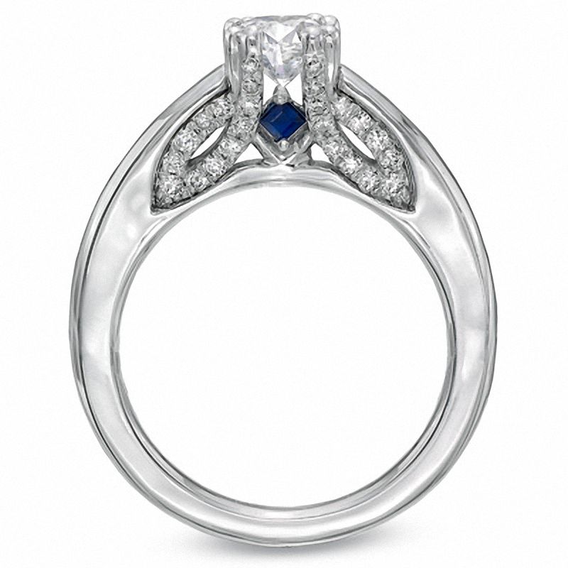Main Image 2 of Vera Wang Love Collection 0.95 CT. T.W. Diamond Engagement Ring in 14K White Gold