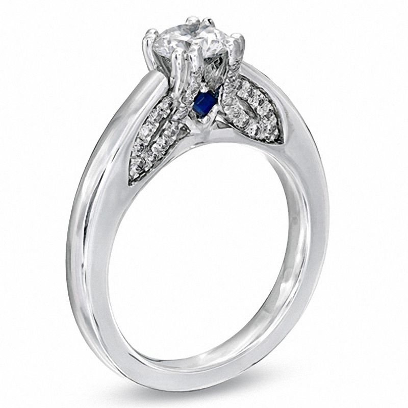 Main Image 3 of Vera Wang Love Collection 0.95 CT. T.W. Diamond Engagement Ring in 14K White Gold