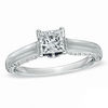 Thumbnail Image 1 of Vera Wang Love Collection 1.10 CT. T.W. Princess-Cut Diamond Engagement Ring in 14K White Gold