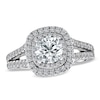 Thumbnail Image 1 of Vera Wang Love Collection 1.95 CT. T.W. Diamond Frame Split Shank Engagement Ring in 14K White Gold
