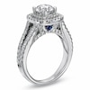 Thumbnail Image 3 of Vera Wang Love Collection 1.95 CT. T.W. Diamond Frame Split Shank Engagement Ring in 14K White Gold