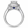 Vera Wang Love Collection 2.20 CT. T.W. Princess-Cut Diamond Frame Split Shank Engagement Ring in 14K White Gold