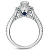 Thumbnail Image 2 of Vera Wang Love Collection 1.45 CT. T.W. Diamond Frame Split Shank Engagement Ring in 14K White Gold