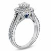 Thumbnail Image 2 of Vera Wang Love Collection 1.45 CT. T.W. Diamond Frame Split Shank Engagement Ring in 14K White Gold
