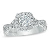 Vera Wang Love Collection CT. T.W. Diamond Frame Engagement Ring in 14K White Gold