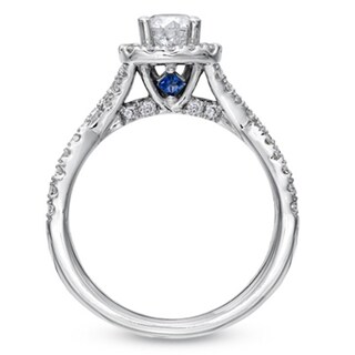 Vera Wang Love Collection CT. T.W. Diamond Frame Engagement Ring in 14K White Gold