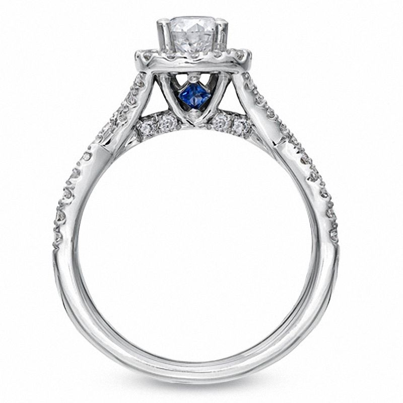 Vera Wang Love Collection CT. T.W. Diamond Frame Engagement Ring in 14K White Gold