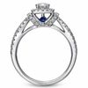 Thumbnail Image 1 of Vera Wang Love Collection 0.95 CT. T.W. Diamond Frame Split Shank Engagement Ring in 14K White Gold