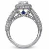 Thumbnail Image 1 of Vera Wang Love Collection 1.95 CT. T.W. Cushion-Cut Diamond Frame Engagement Ring in 14K White Gold