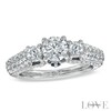 Vera Wang Love Collection 1.70 CT. T.W. Diamond Three Stone Engagement Ring in 14K White Gold