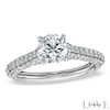 Vera Wang Love Collection 1.70 CT. T.W. Diamond Pavé Engagement Ring in 14K White Gold