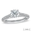 Thumbnail Image 0 of Vera Wang Love Collection 1.70 CT. T.W. Diamond Pavé Engagement Ring in 14K White Gold