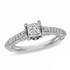 Thumbnail Image 1 of Vera Wang Love Collection 0.95 CT. T.W. Princess-Cut Diamond Engagement Ring in 14K White Gold