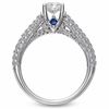 Thumbnail Image 1 of Vera Wang Love Collection 0.95 CT. T.W. Princess-Cut Diamond Engagement Ring in 14K White Gold