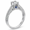 Thumbnail Image 3 of Vera Wang Love Collection 0.95 CT. T.W. Princess-Cut Diamond Engagement Ring in 14K White Gold