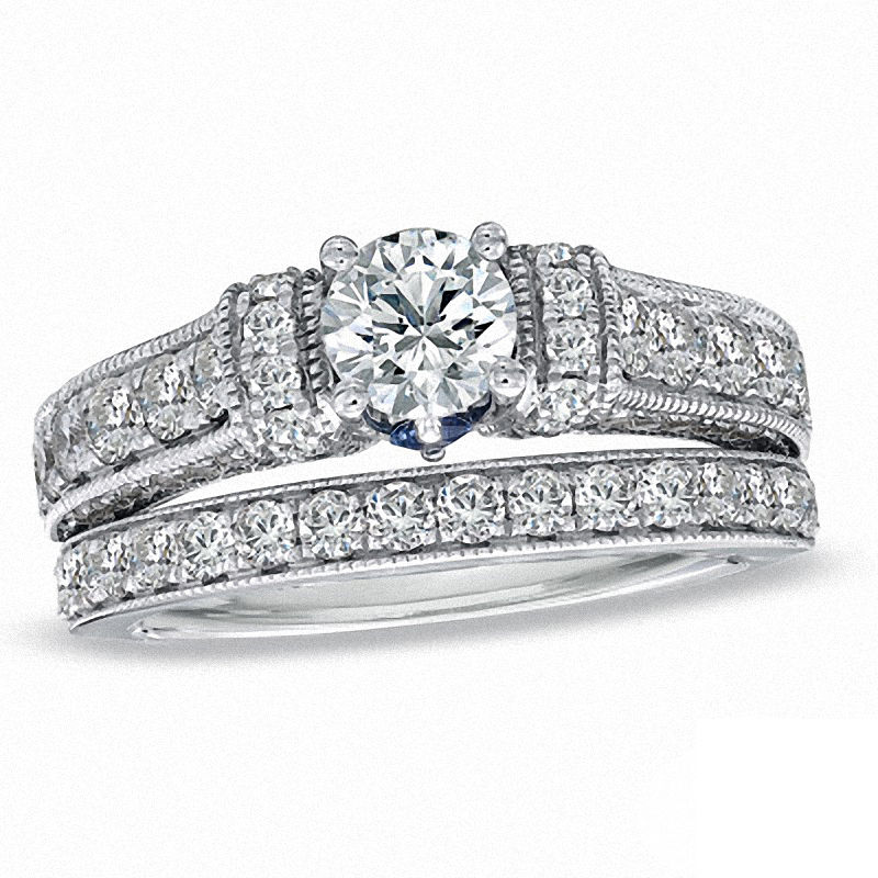 Vera Wang Love Collection 1.95 CT. T.W. Diamond Bridal Set in 14K White Gold