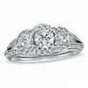 Thumbnail Image 1 of Vera Wang Love Collection 1.20 CT. T.W. Diamond Three Stone Split Shank Engagement Ring in 14K White Gold