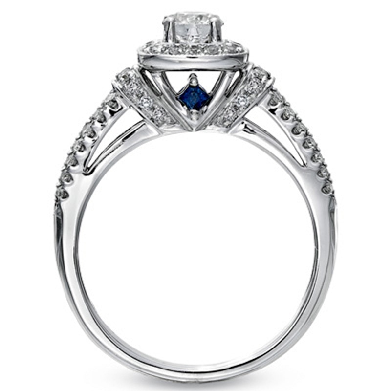 Vera Wang Love Collection 0.70 CT. T.W. Diamond Frame Engagement Ring ...