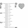 Thumbnail Image 2 of 0.05 CT. T.W. Diamond Heart-Shaped Earrings in 10K White Gold