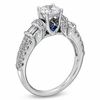 Thumbnail Image 3 of Vera Wang Love Collection 1.45 CT. T.W. Round and Baguette Diamond Engagement Ring in 14K White Gold