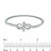 0.33 CT. T.W. Diamond Infinity Knot Bangle in Sterling Silver