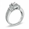 Thumbnail Image 1 of 1.00 CT. T.W. Princess-Cut Diamond Frame Engagement Ring in 14K White Gold